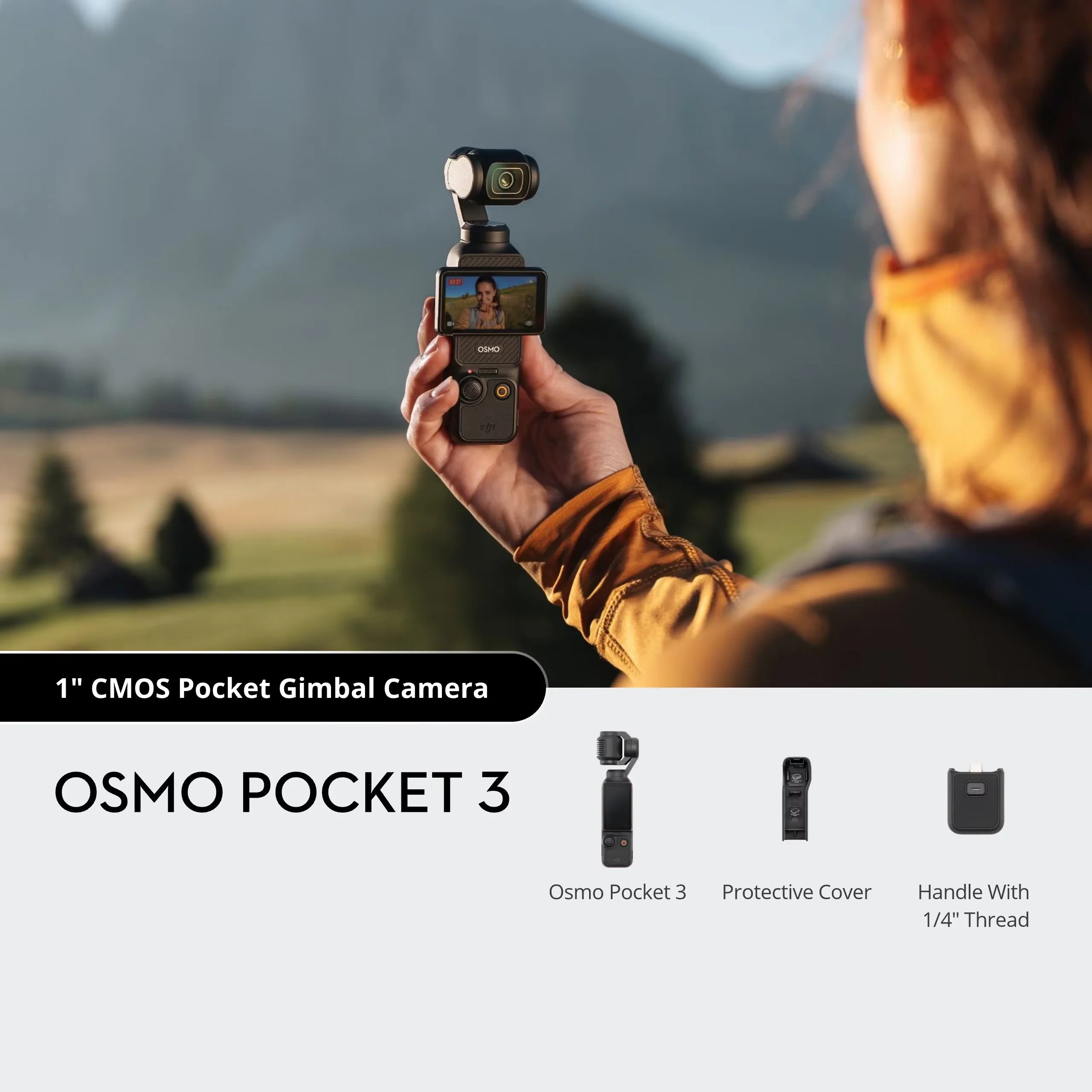 DJI Osmo Pocket 3 - Get cinematic quality with stunning 4K/120fps video.