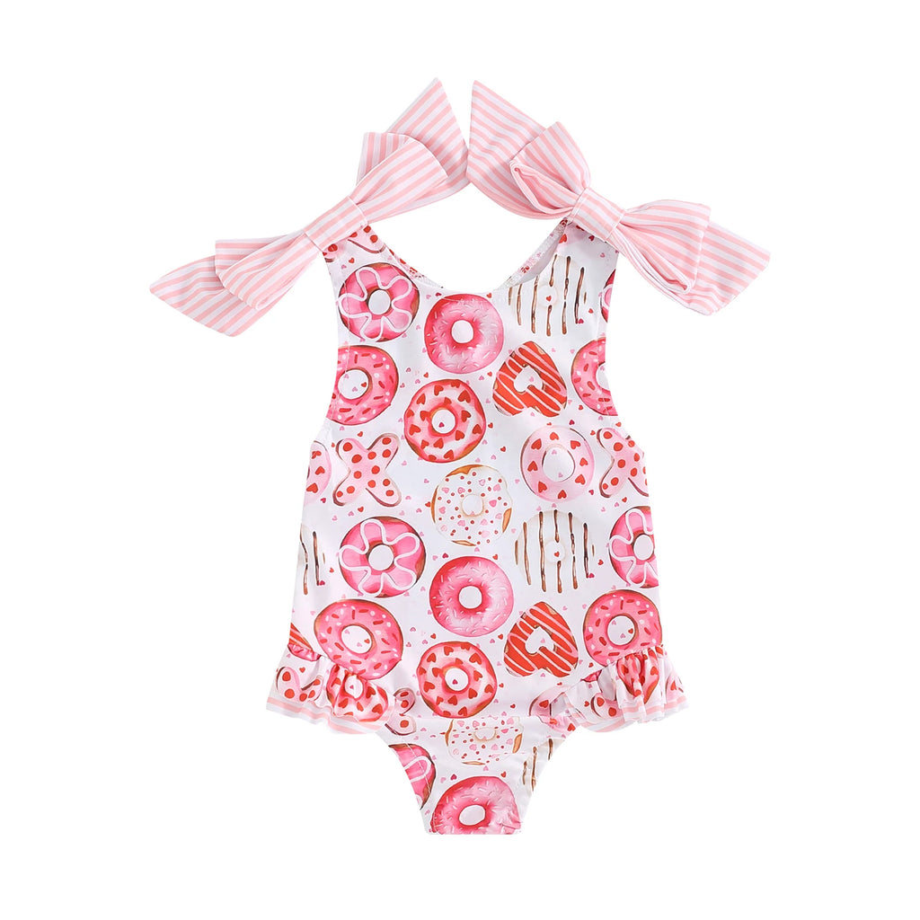 Little Girls Sleeveless bikini beach ,Cute Summer Swimwear