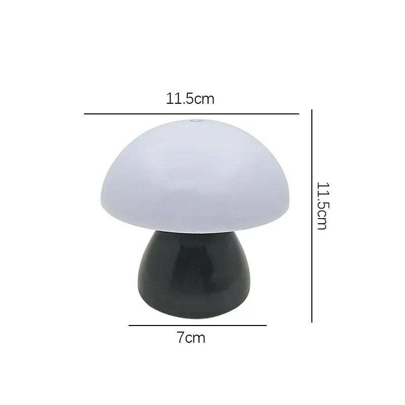 Mushroom LED Table Lamp Touch Dimming USB Charging