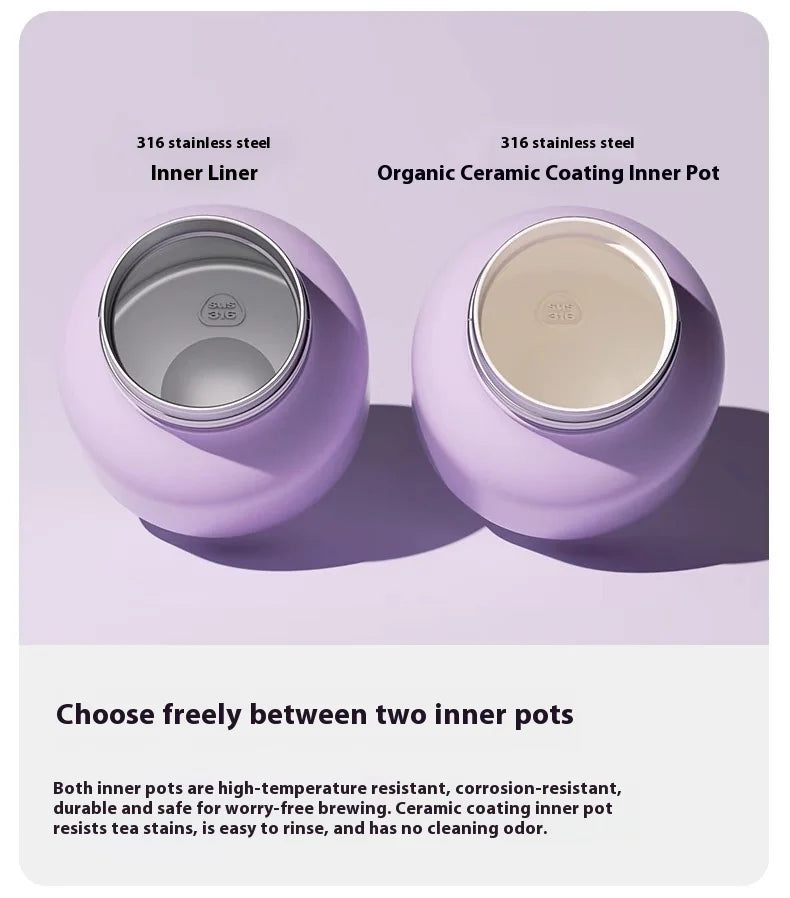 Chakolab 1000ML Large Capacity Thermos Cup With Cold Straw Stainless Steel Inner Pot Kettle Portable Travel Mugs