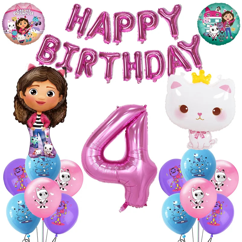 Gabby Doll House Party Tableware Set for Girls