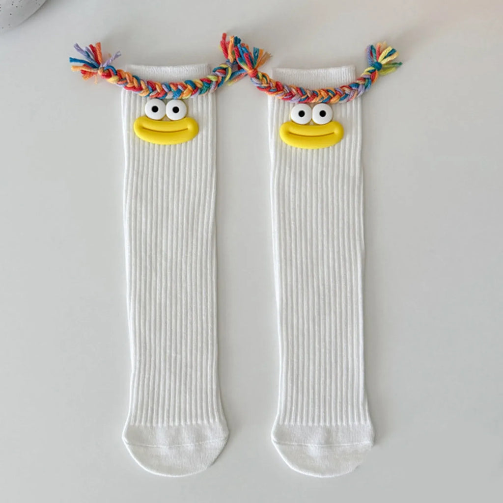 Funny Colorful Cartoon Knee-High Socks