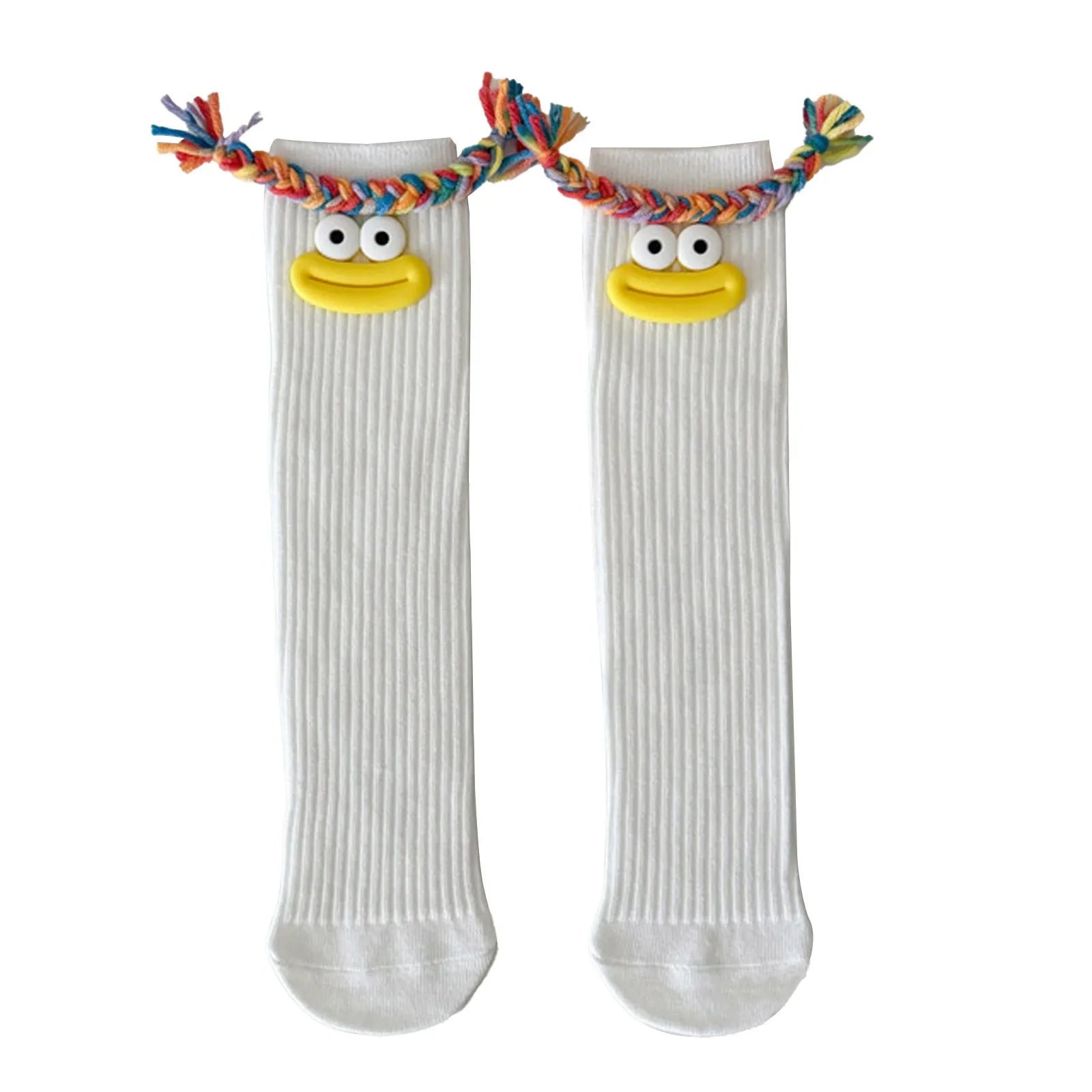 Funny Colorful Cartoon Knee-High Socks
