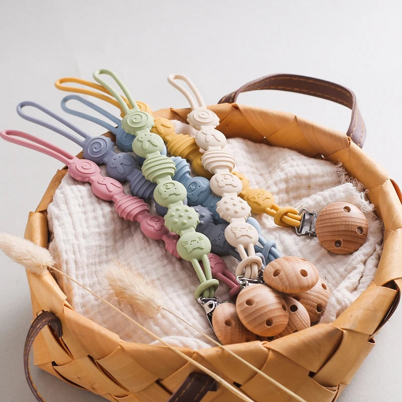 Baby Silicone Pacifier Clip