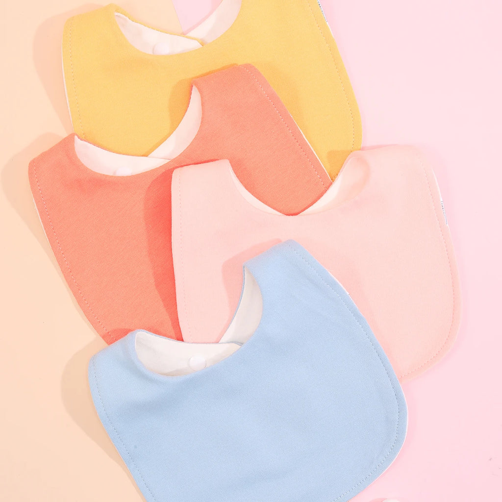 4pcs Cotton Baby Bibs for Boys & Girls