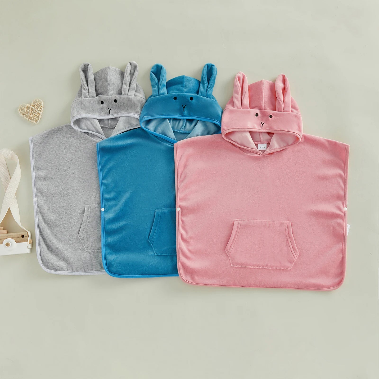 Toddler Hooded Beach Towel Cute Bunny Ears