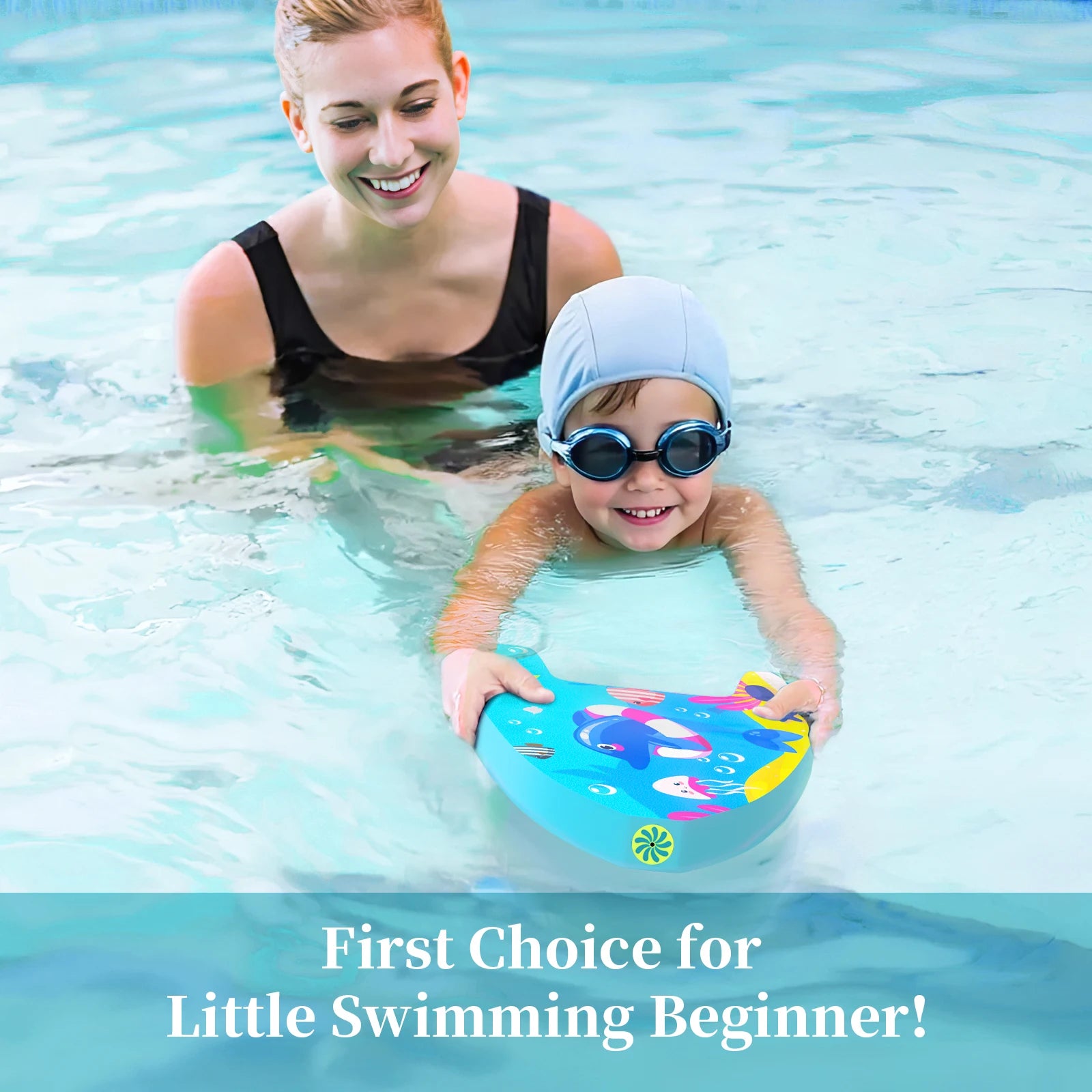 Cute Kids Swim Kickboard with Water Sprayer