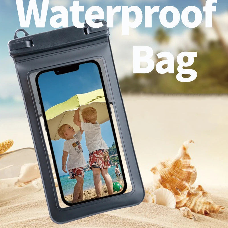 Waterproof Phone Case – Swimming & Diving Dry Bag 
 7.4 inch