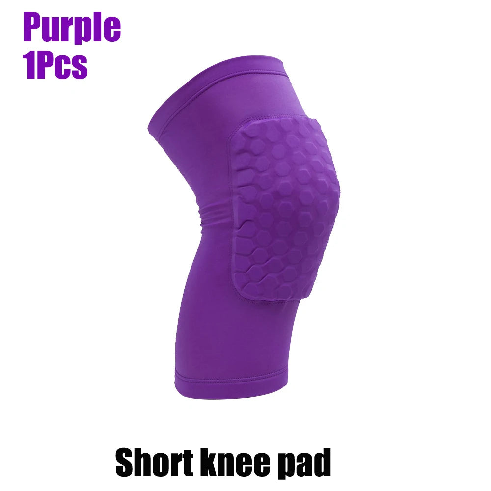 1PC Basketball Knee Pads Sleeve Honeycomb Brace Elastic Kneepad Protective Gear Patella Foam Support Volleyball Support
