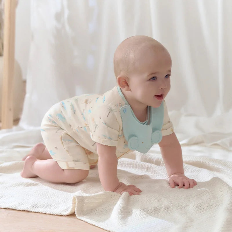 Dave Bella Brand Baby Jumpsuit , Cute Cartoon Animal Print
