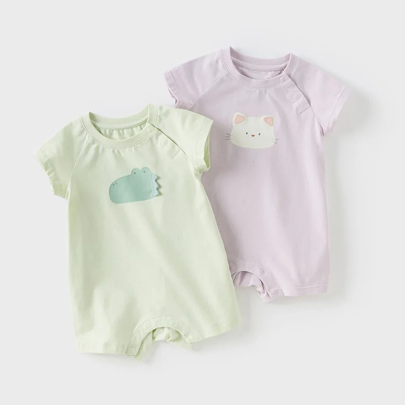 Dave Bella Brand Baby Short Sleeve Jumpsuit Romper Newborn Casual Cotton Comfortable