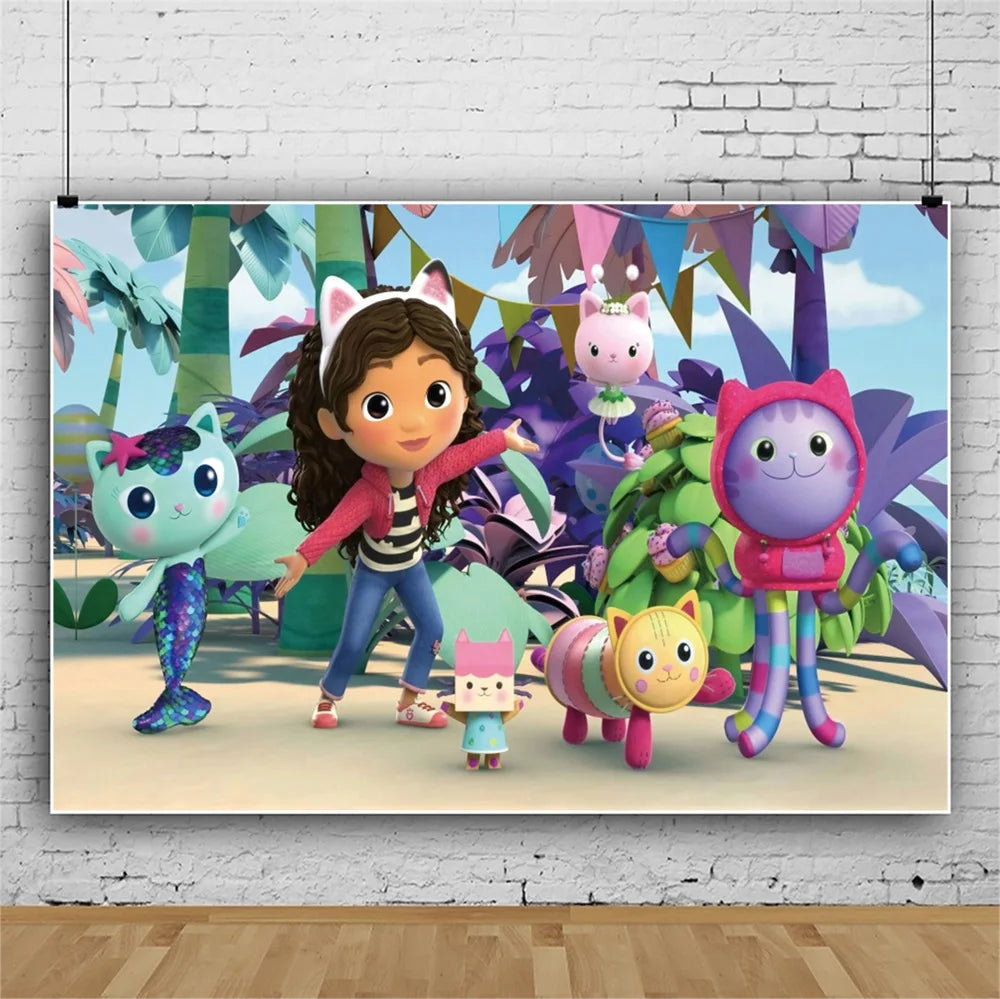 Gabby Doll House Party Tableware Set for Girls