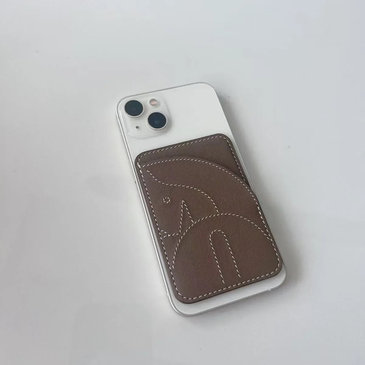 Mage Safe, Leather Card Holder Magnetic Phone Case ID Bag NFC Accessories, ID Card Storage Bag