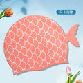 Children's Swimming Caps Silicone Waterproof Cute Fish Scale
