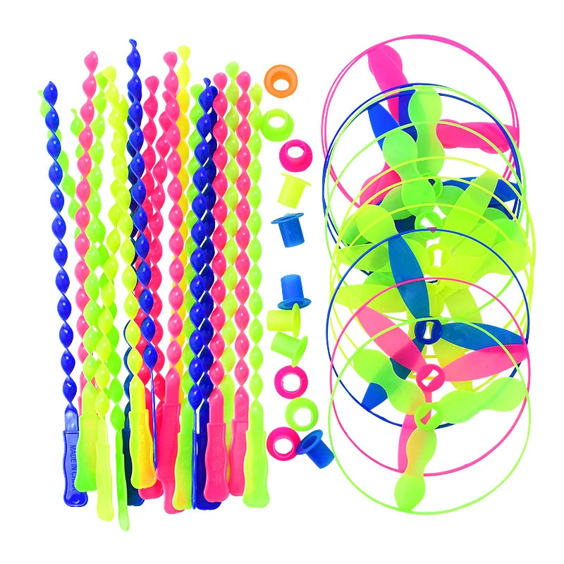 10/20pcs colorful dragonfly flying toys – perfect for kids’ party favors and goodie bags.