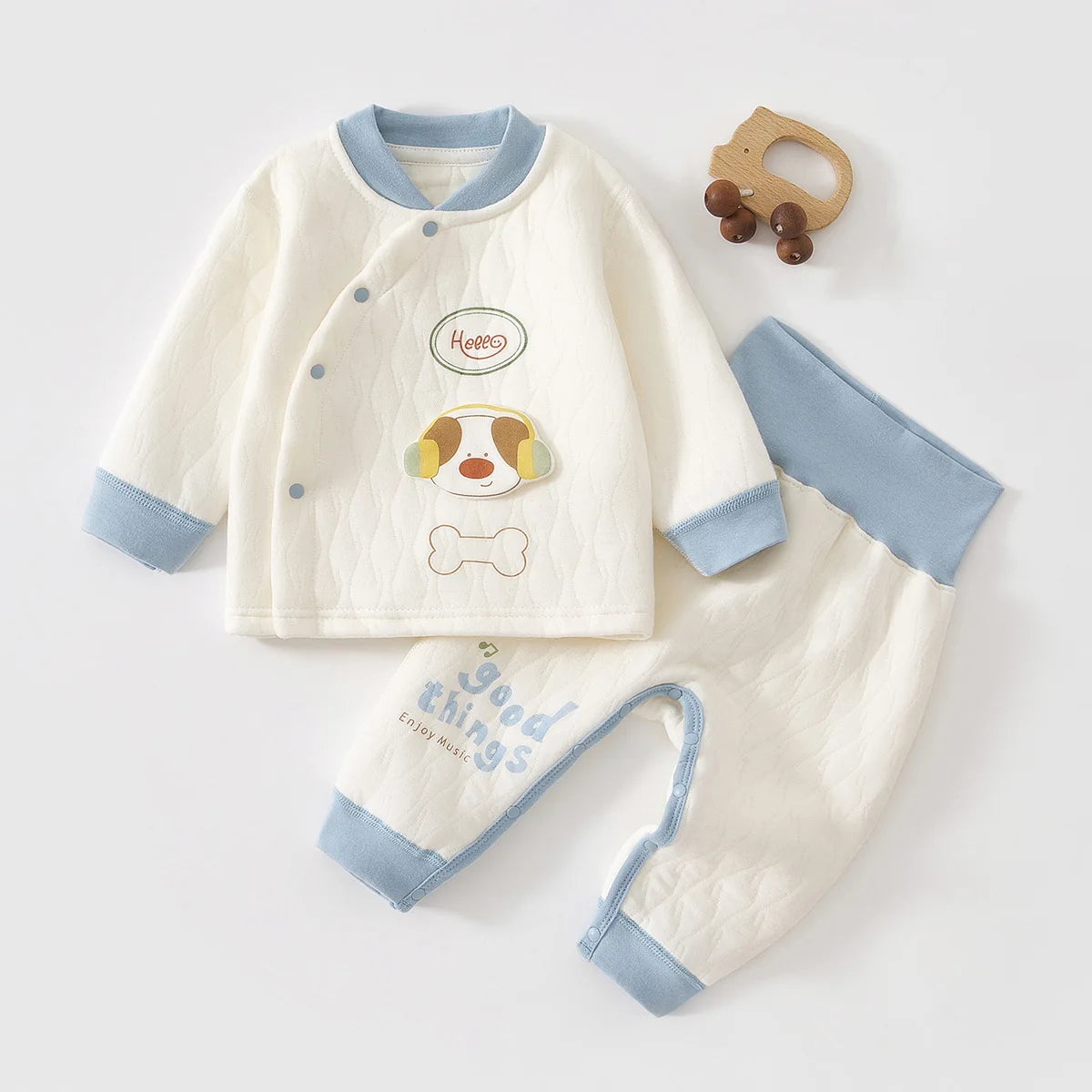 Cute Puppy Baby Outfit Set – Long Sleev