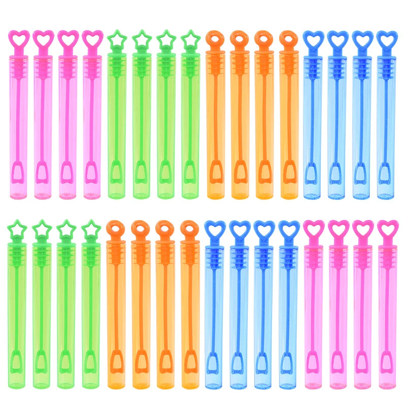 10–50pcs colorful heart bubble bottles – fun kids party favors and gifts.