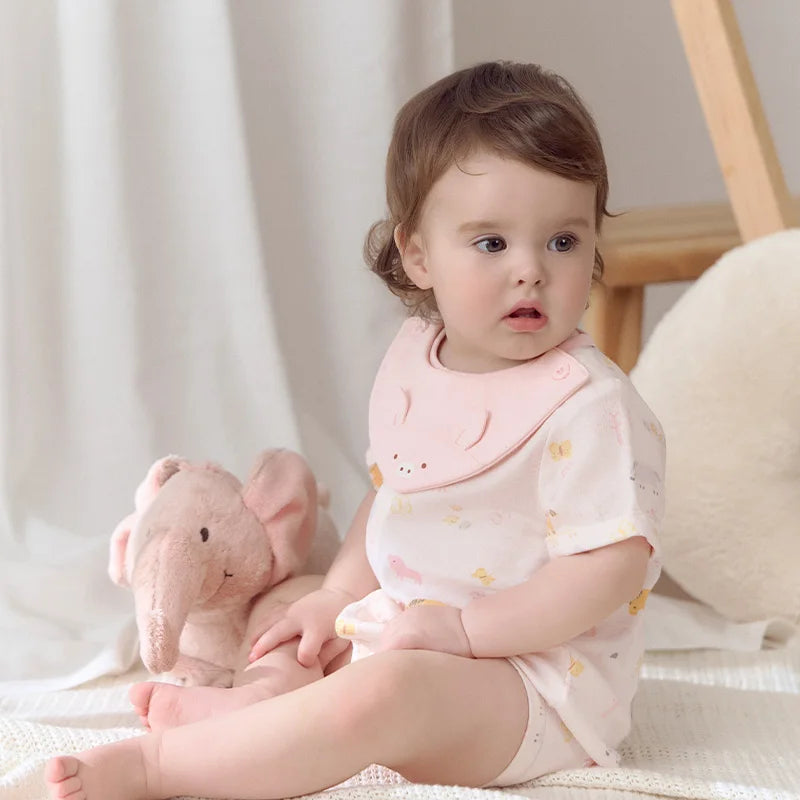 Dave Bella Brand Baby Jumpsuit , Cute Cartoon Animal Print