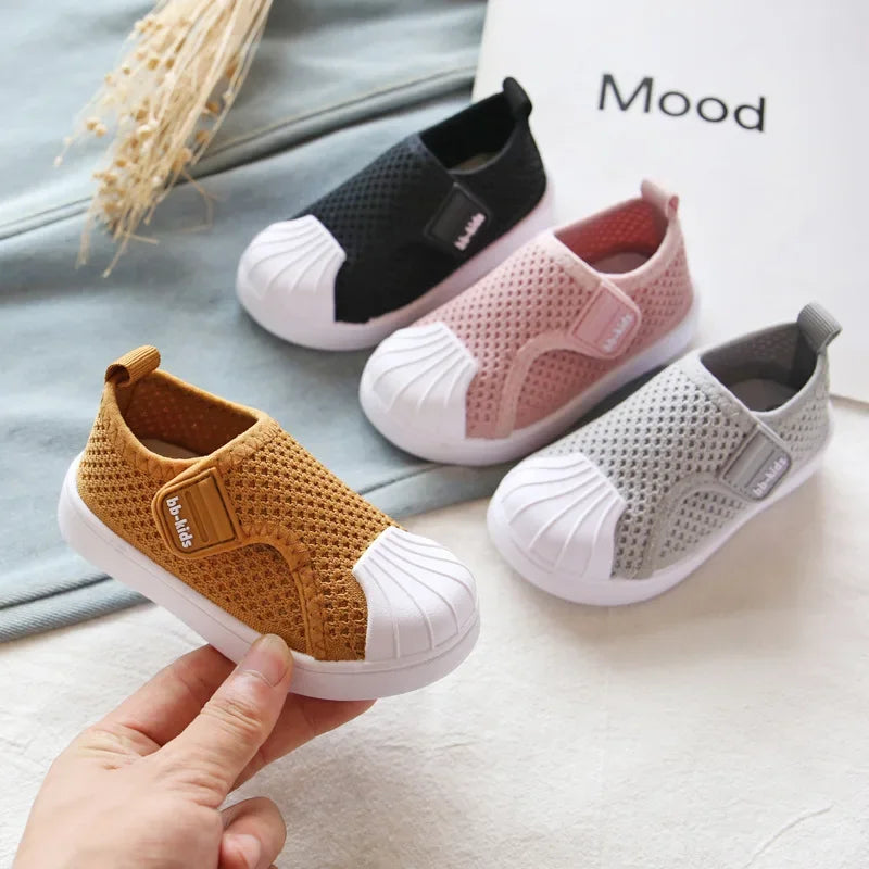 Trendy Kids Sneakers – Soft Knit School Shoes 21-30