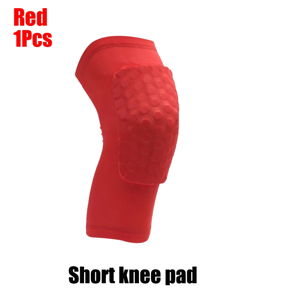1PC Basketball Knee Pads Sleeve Honeycomb Brace Elastic Kneepad Protective Gear Patella Foam Support Volleyball Support