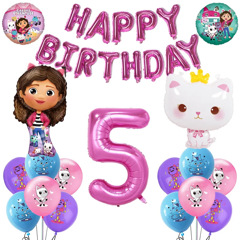 Gabby Doll House Party Tableware Set for Girls