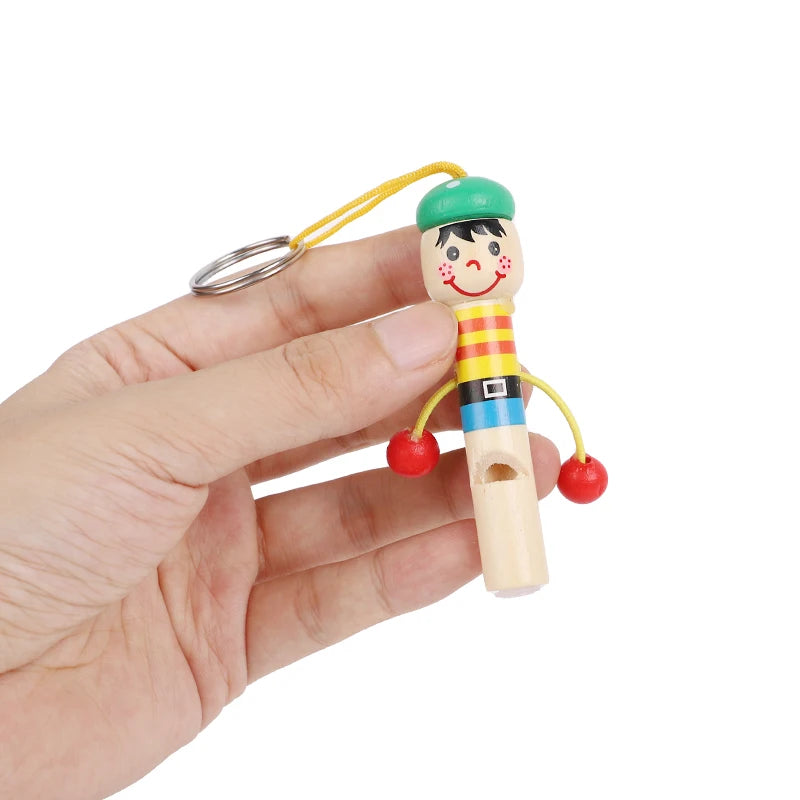 5/12/20pcs wooden pirate whistles – fun kids party favors.