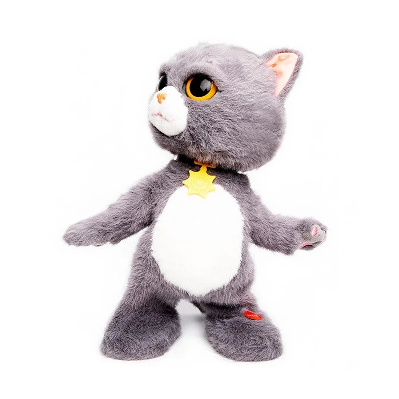 Cute Robot Cat Electric Plush Pet Cat Can Walking, Singing Songs,Dancing Sound Effect Electric, Cute Pet Boy Girl Gifts