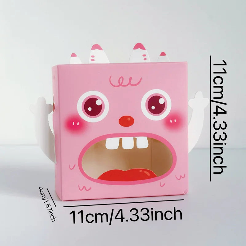 20PCS Cartoon Kraft Candy Gift Boxes with Window