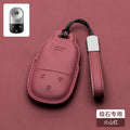 Rox01 2024 2025 2026 Car Leather Key, Cover Remote Case Cover Car Keychain Holder Bag Accessories