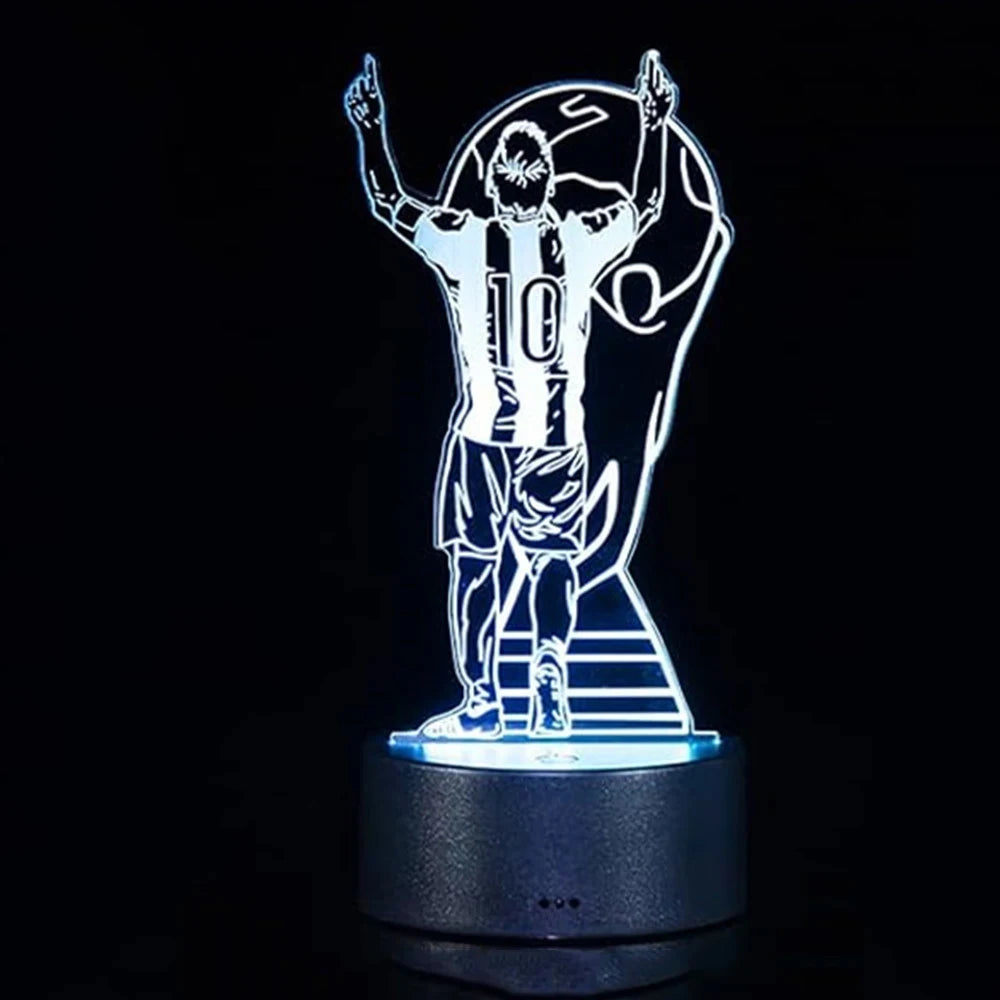 Footballer Cristiano Nathan LED 3D LED Night Light 7/16 Colors