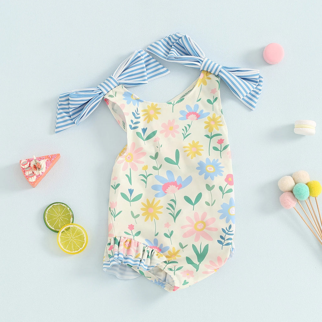 Little Girls Sleeveless bikini beach ,Cute Summer Swimwear