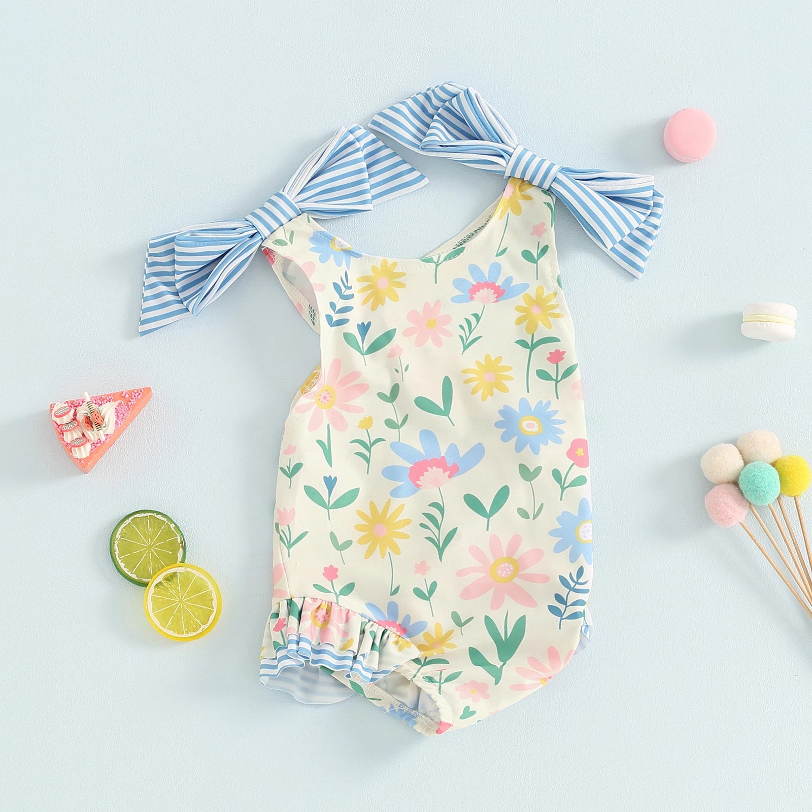 Little Girls Sleeveless bikini beach ,Cute Summer Swimwear