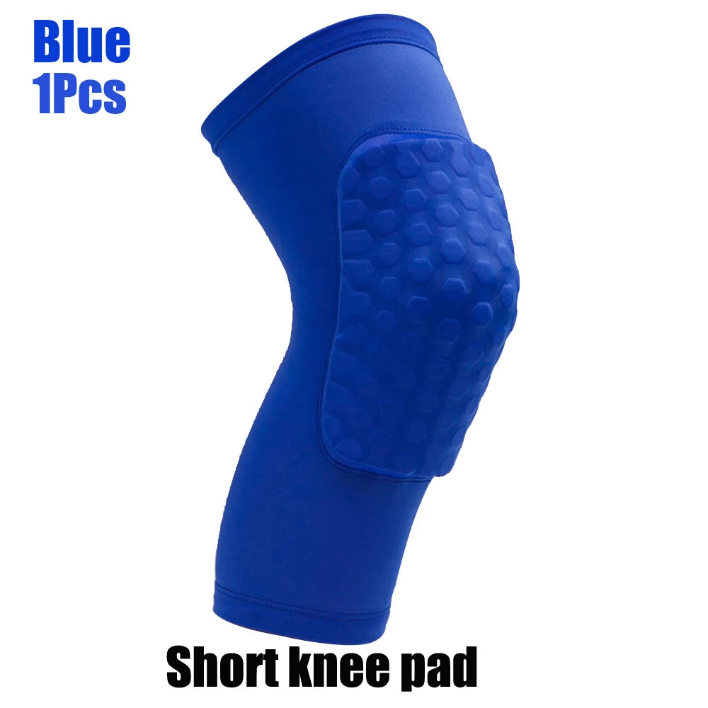 1PC Basketball Knee Pads Sleeve Honeycomb Brace Elastic Kneepad Protective Gear Patella Foam Support Volleyball Support