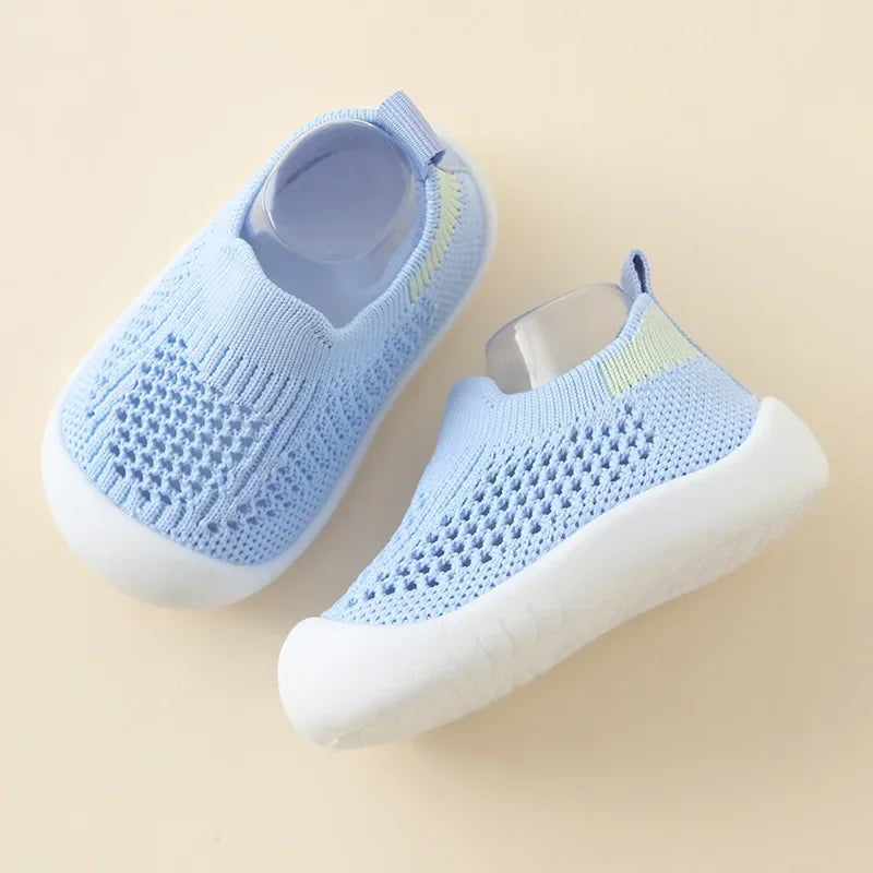 Toddler Shoes Breathable Knitted Kids Sneakers Soft Non-slip