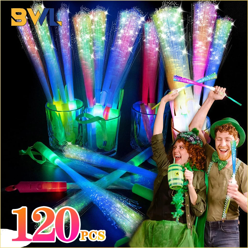 LED Glow Sticks Night Lighting Fiber Optic Birthdays