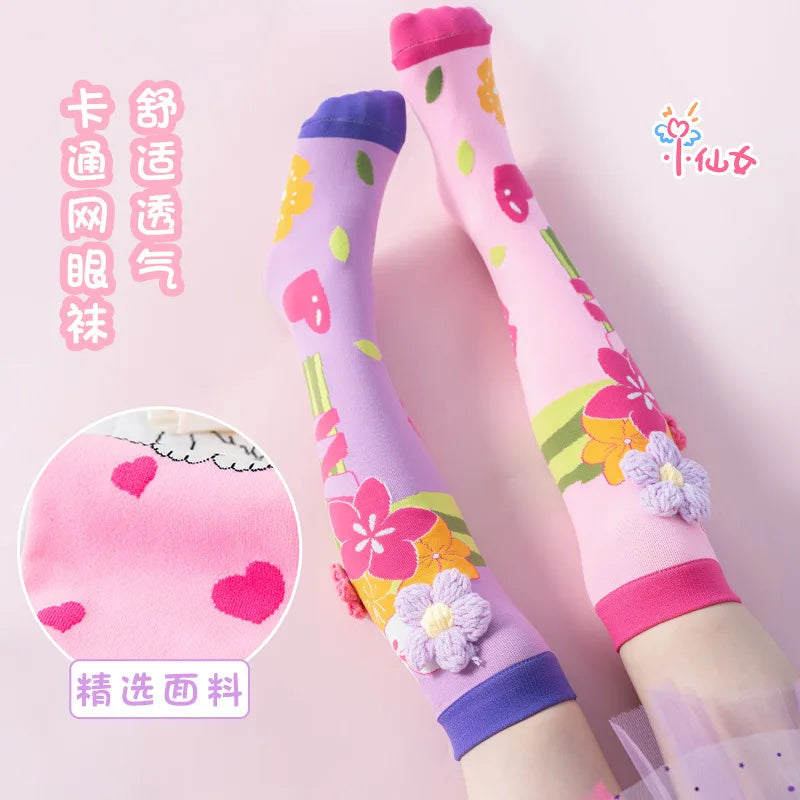 3D Cartoon Kids Socks – Fun in Every Step! Long Socks No Heel