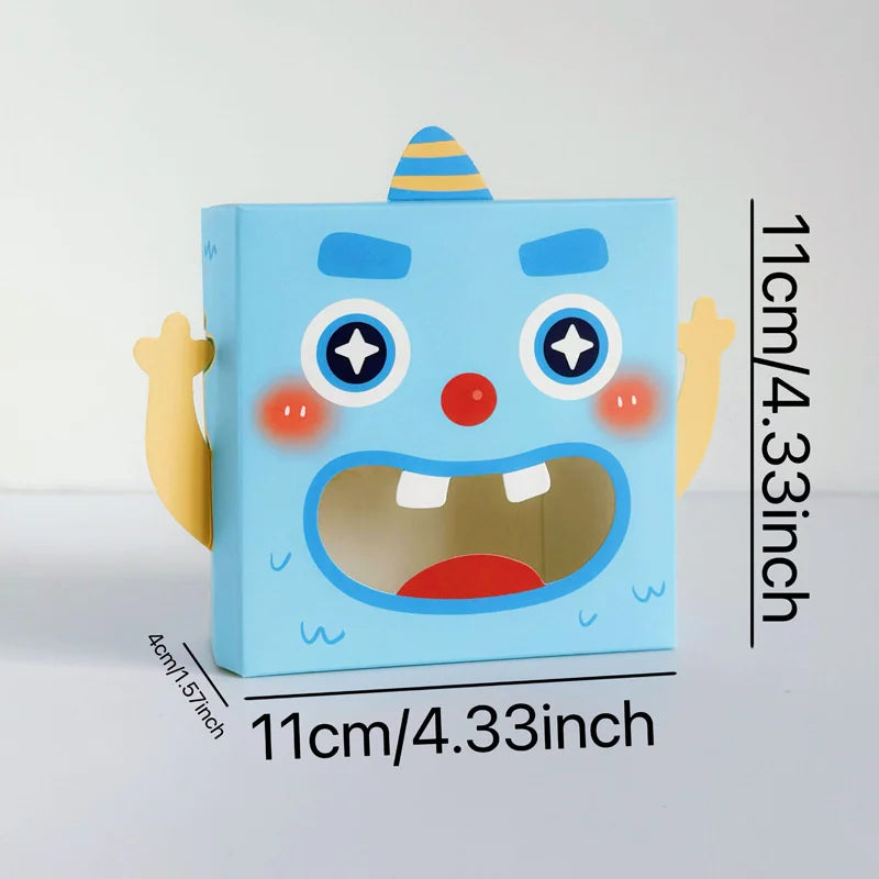 20PCS Cartoon Kraft Candy Gift Boxes with Window