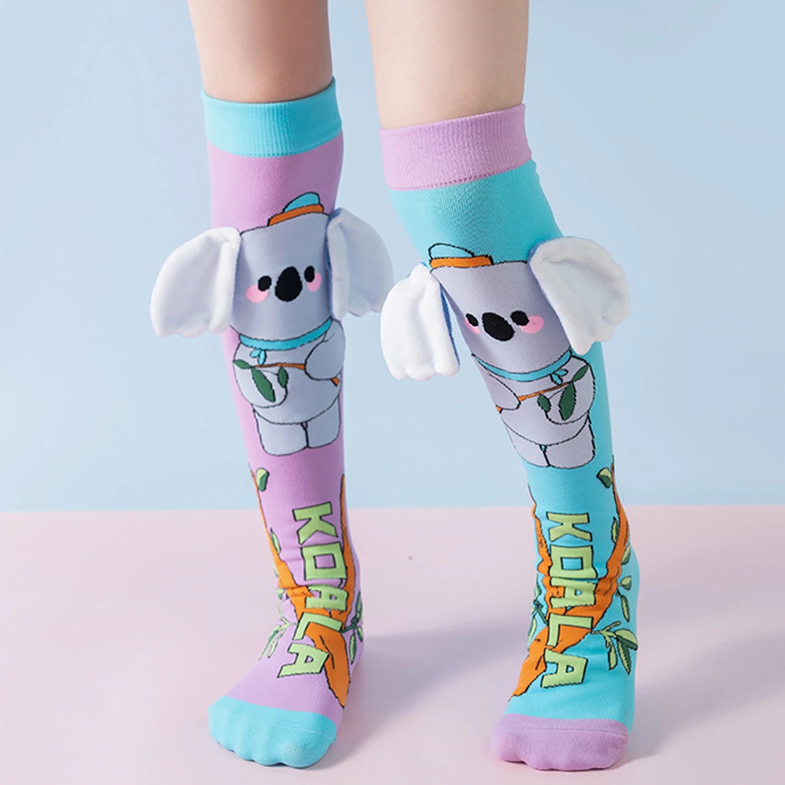 Cute Cartoon Animal Knee-High Socks for Kids