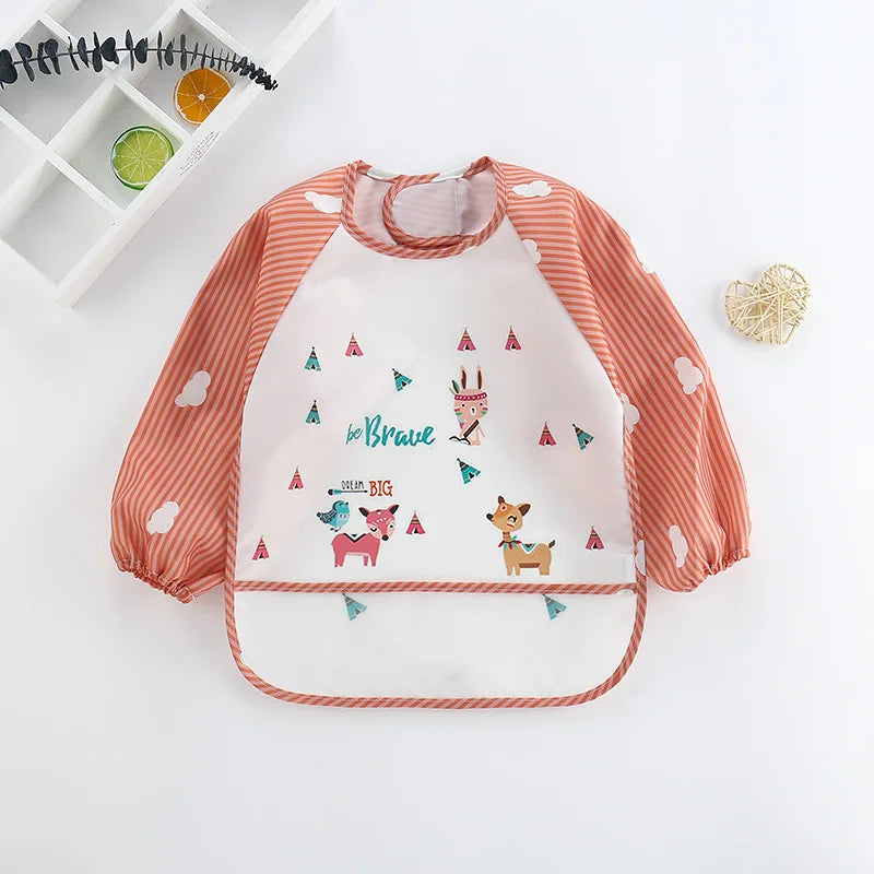 Kids Long Sleeve Feeding Bib