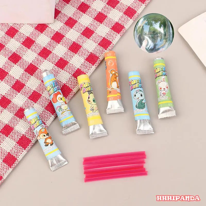 4PCS Nostalgic Toys Magic Bubble Glue Blowing Ball