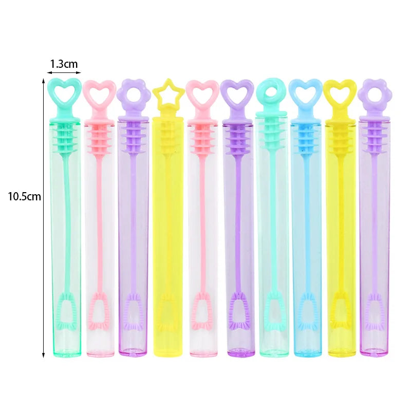 10–50pcs colorful heart bubble bottles – fun kids party favors and gifts.