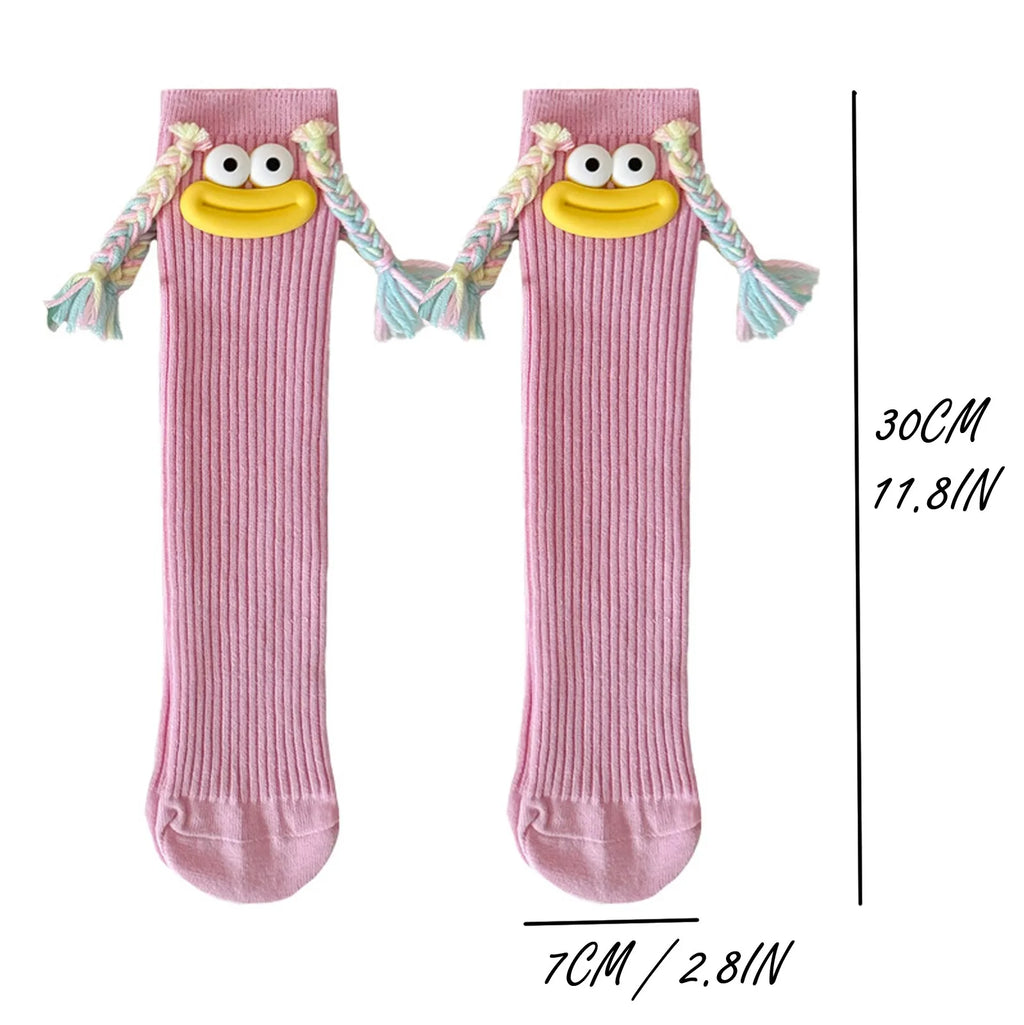 Funny Colorful Cartoon Knee-High Socks