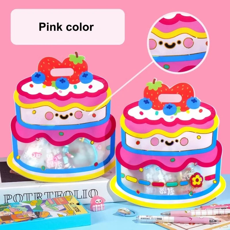 20pcs cute cartoon candy bags with handles – perfect for kids’ snacks, cookies, and birthday party treats.