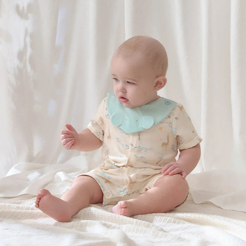 Dave Bella Brand Baby Jumpsuit , Cute Cartoon Animal Print