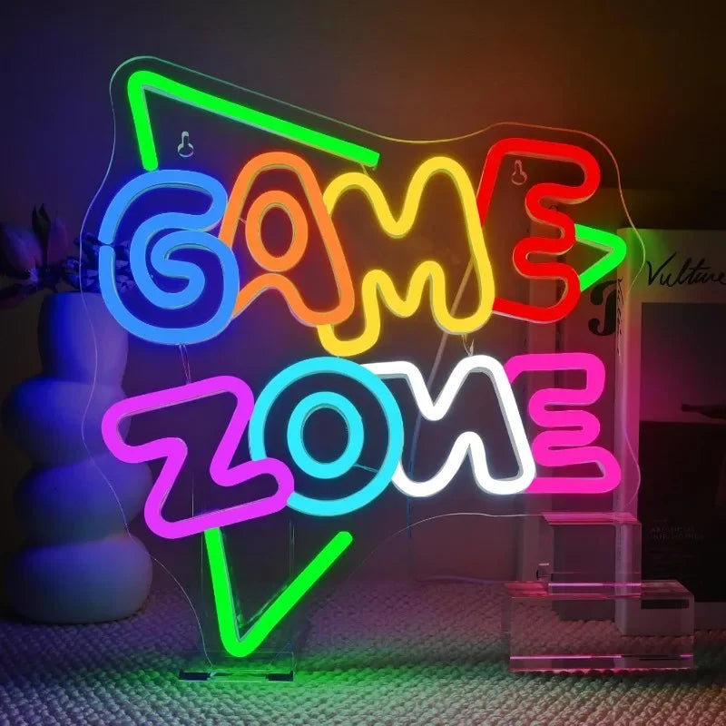 Game Zone Neon Decoration  LED well Light