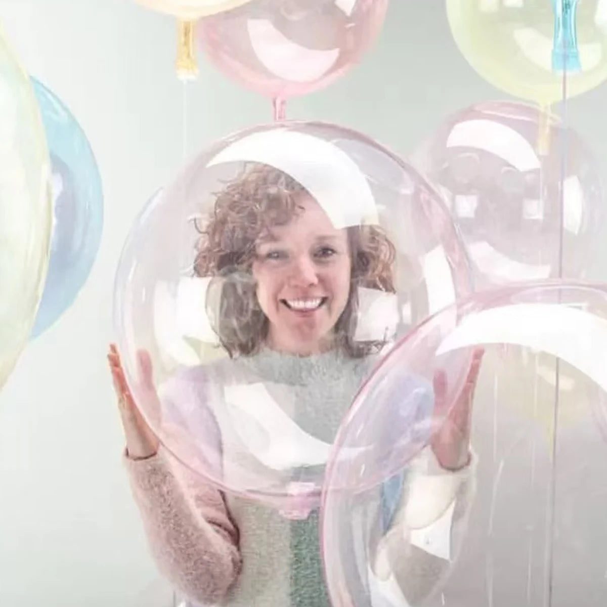 8pcs Crystal Popo Ball Transparent Color